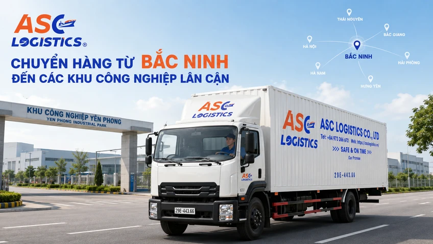 ASC Logistics cung cấp dịch vụ chuyển kho hàng tại Bắc Ninh