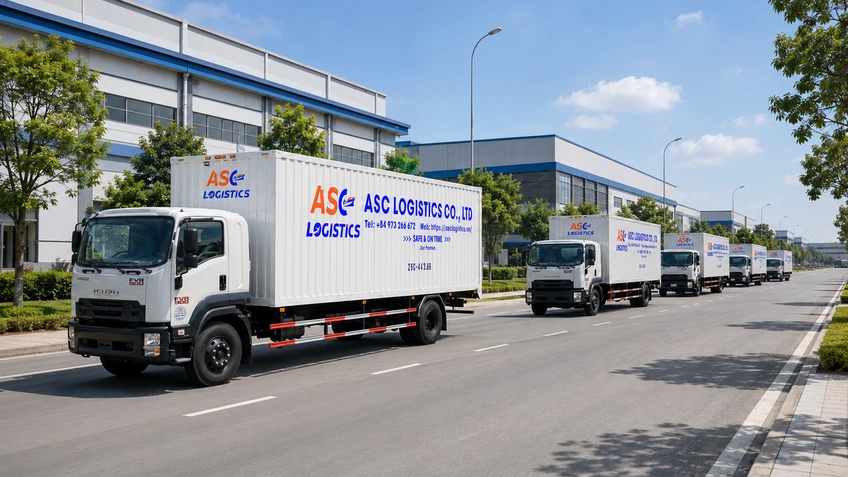 ASC cugn cấp xe tải tự lái số lượng lớn, xe mới, vận hành ổn định