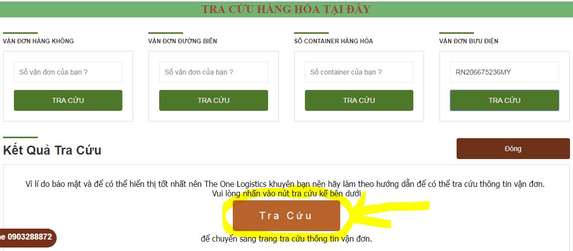 Tra cứu lịch hàng hóa về chuyển phát nhanh bưu điện