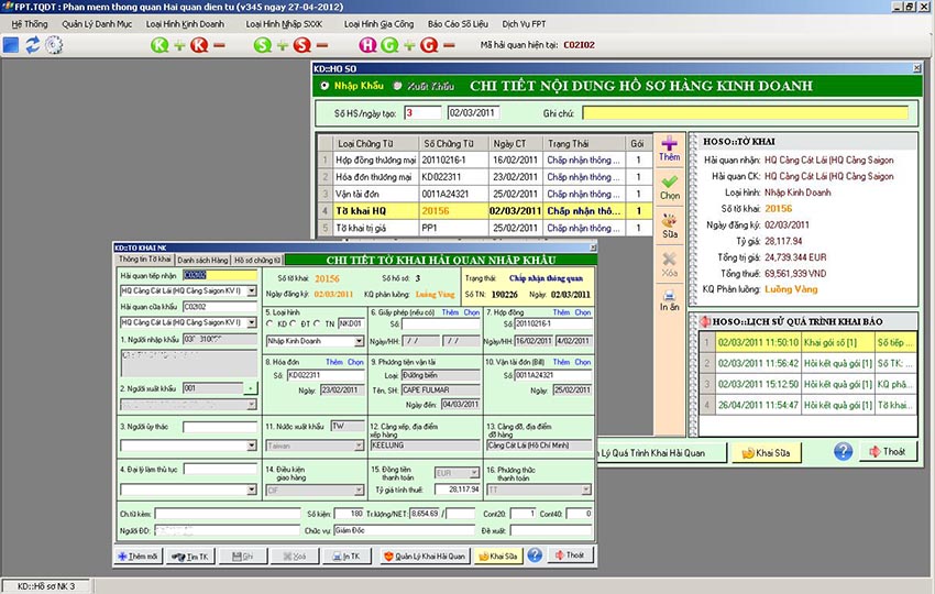 E-CUSTOMS DECLARATION BY FPT